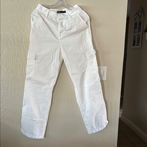 White Cargo Pants